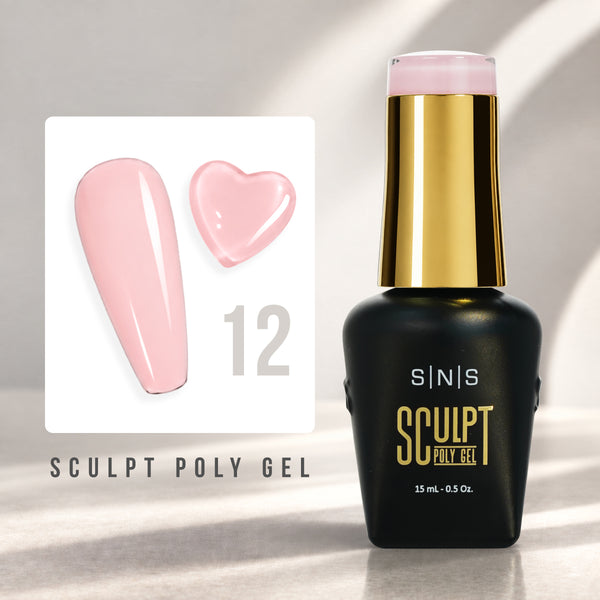 SNS Pro Sculpt Poly Gel - Set 24 Colors - HEMA & TPO Free - 0.5 oz