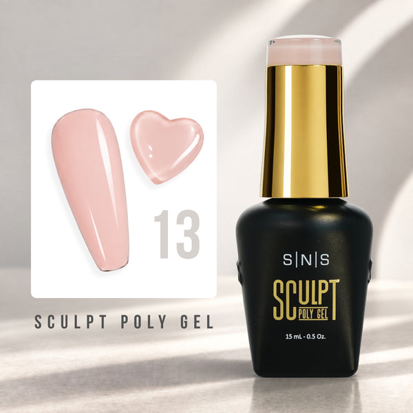 SNS Pro Sculpt Poly Gel - Set 24 Colors - HEMA & TPO Free - 0.5 oz