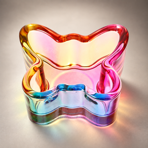 Glass Cup for Nail Liquid - Butterfly Dappen Dish