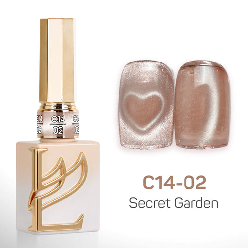 LAVIS Cat Eyes C14 - Set 24 Colors - Gel Polish 0.5 oz - Secret Garden Collection