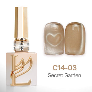 LAVIS Cat Eyes C14 - Set 24 Colors - Gel Polish 0.5 oz - Secret Garden Collection