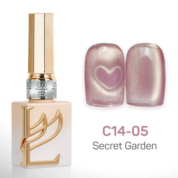 LAVIS Cat Eyes C14 - Set 24 Colors - Gel Polish 0.5 oz - Secret Garden Collection
