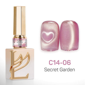 LAVIS Cat Eyes C14 - Set 24 Colors - Gel Polish 0.5 oz - Secret Garden Collection