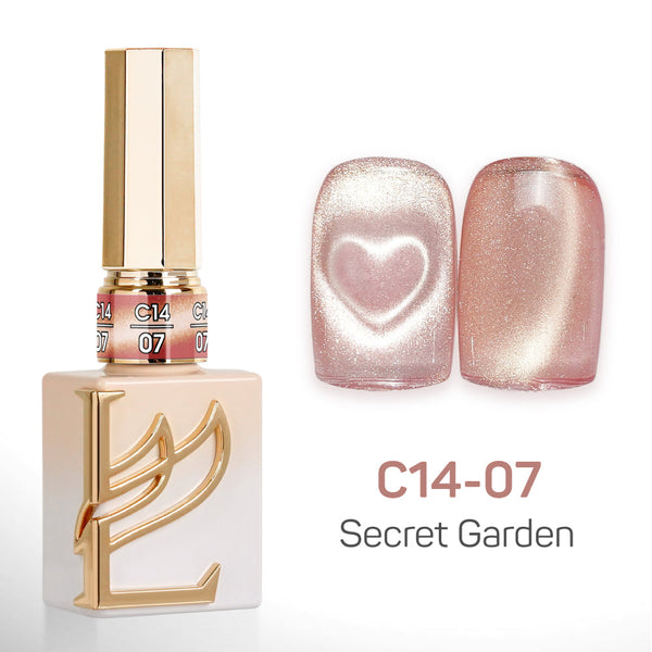 LAVIS Cat Eyes C14 - Set 24 Colors - Gel Polish 0.5 oz - Secret Garden Collection