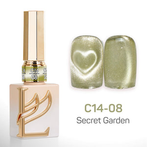 LAVIS Cat Eyes C14 - Set 24 Colors - Gel Polish 0.5 oz - Secret Garden Collection