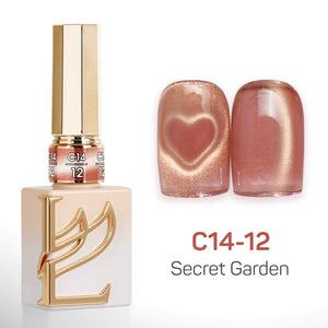 LAVIS Cat Eyes C14 - Set 24 Colors - Gel Polish 0.5 oz - Secret Garden Collection