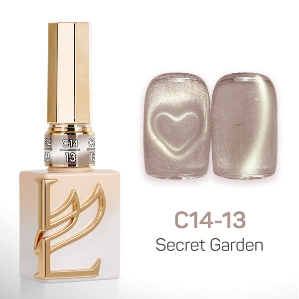 LAVIS Cat Eyes C14 - Set 24 Colors - Gel Polish 0.5 oz - Secret Garden Collection