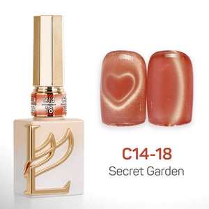 LAVIS Cat Eyes C14 - Set 24 Colors - Gel Polish 0.5 oz - Secret Garden Collection