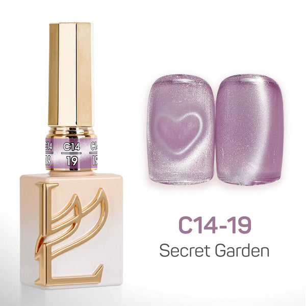 LAVIS Cat Eyes C14 - Set 24 Colors - Gel Polish 0.5 oz - Secret Garden Collection