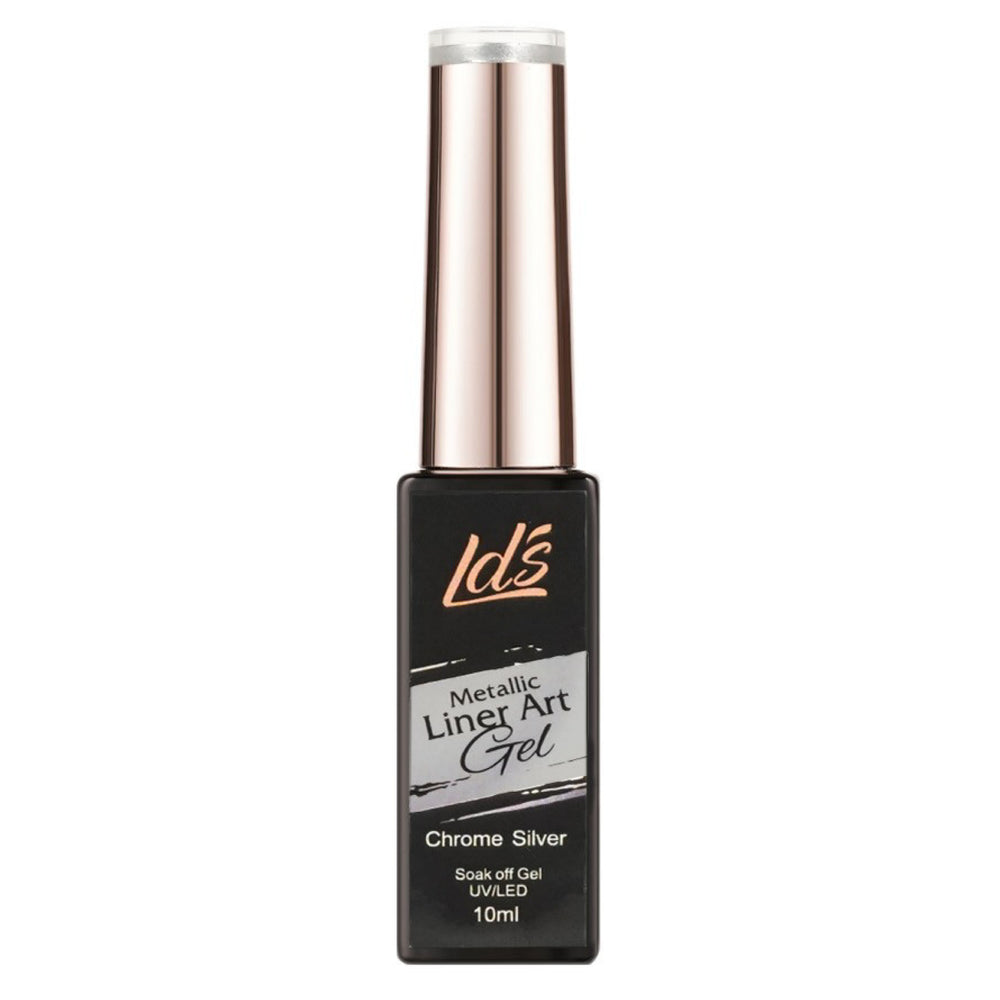 LDS Metallic Line Art Gel Chrome Silver UV/LED