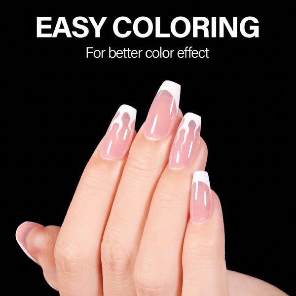 LAVIS Square Short - 12 Sizes Half Buffed - Soft Gel Tips