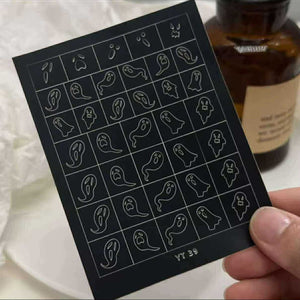 Spray Painted Nail Art Stickers YT 39