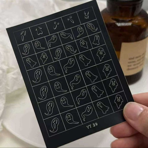 Spray Painted Nail Art Stickers YT 39