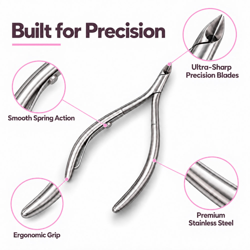 Nail Cuticle Nipper R6J14 - Round 6mm - Jaw 14