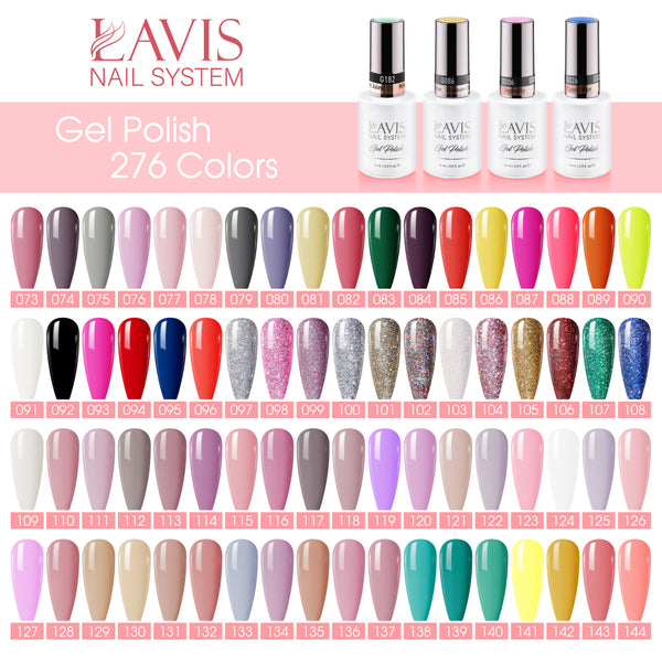 Lavis Gel Nail Polish Duo - 163 Crimson Colors - Fine Wine