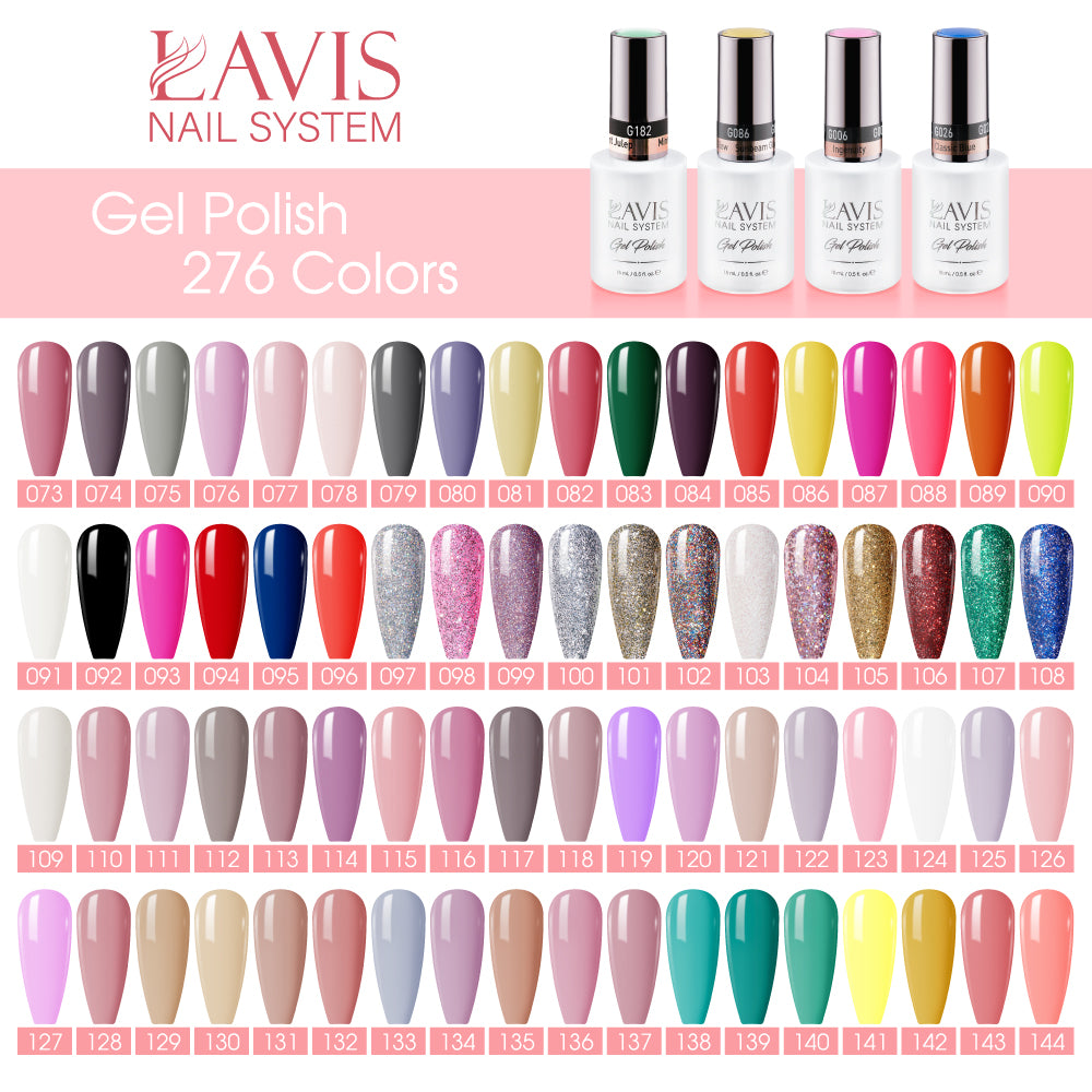 Lavis Gel Nail Polish Duo - 211 Shimmer, Red Colors - Heartfelt Red