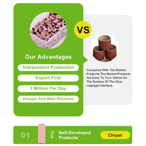 Lavis Pink Sanding Bands - Fine Sand #240