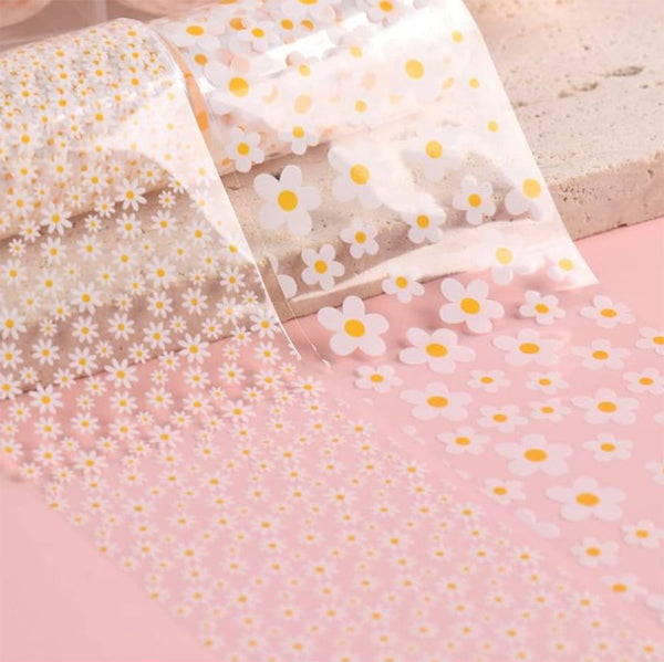 Nail Transfer Foil -Daisy Flowers - W9