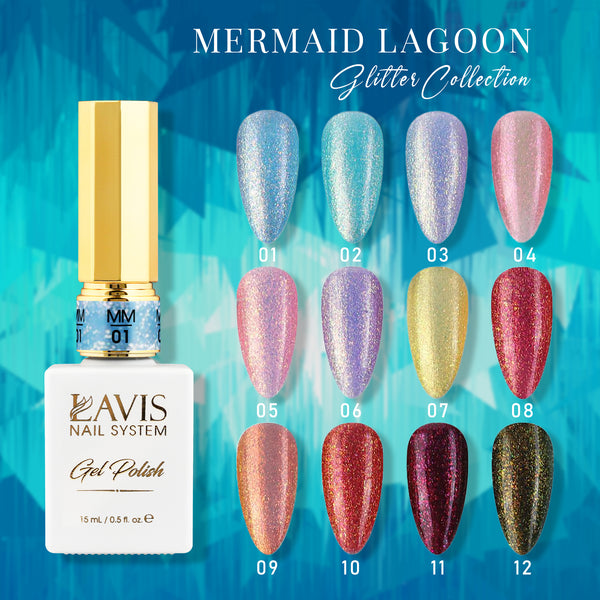 LAVIS Glitter - MM01 - Mermaid Lagoon Glitter Collection