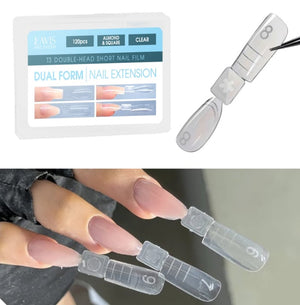 LAVIS - Dual Form Tips T3 - Almond & Square Clear