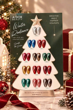 SNS Pro Sculpt Poly Gel Set 24 Colors + FREE Leather Sample Book + FREE A'DOR Christmas Tree Cat Eye Set