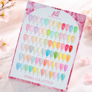 LDS Color Craze Gel Nail Polish - Set 72 Color Spring Collection - 0.5oz