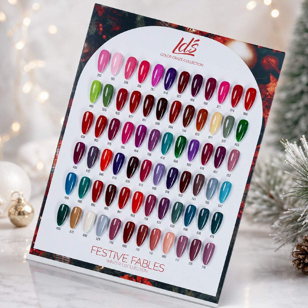 LDS Color Craze Winter 1 Gel Nail Polish - Set 72 Color - 0.5oz