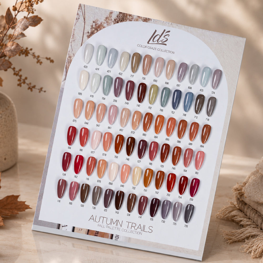 LDS Set 72 Colors - Gel Polish 0.5oz - Autumn Trails Collection