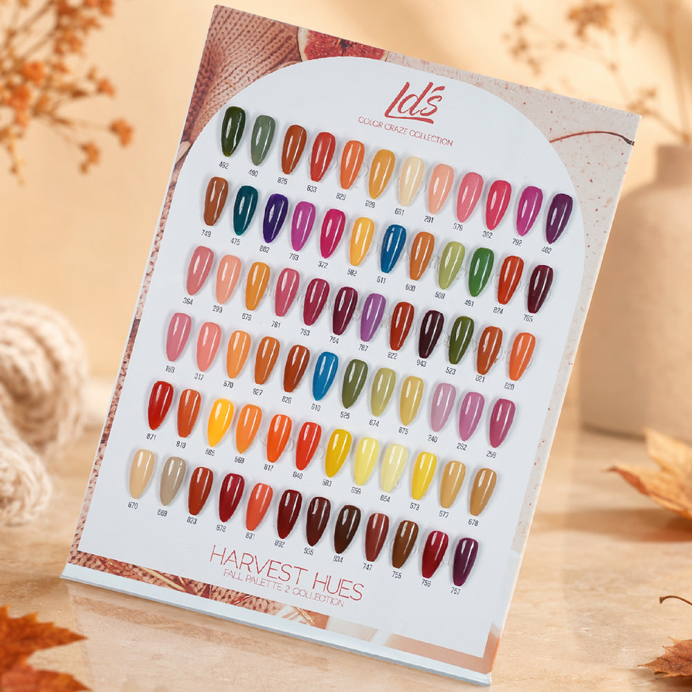 LDS Set 72 Colors - Gel Polish 0.5oz - Harvest Hues Collection