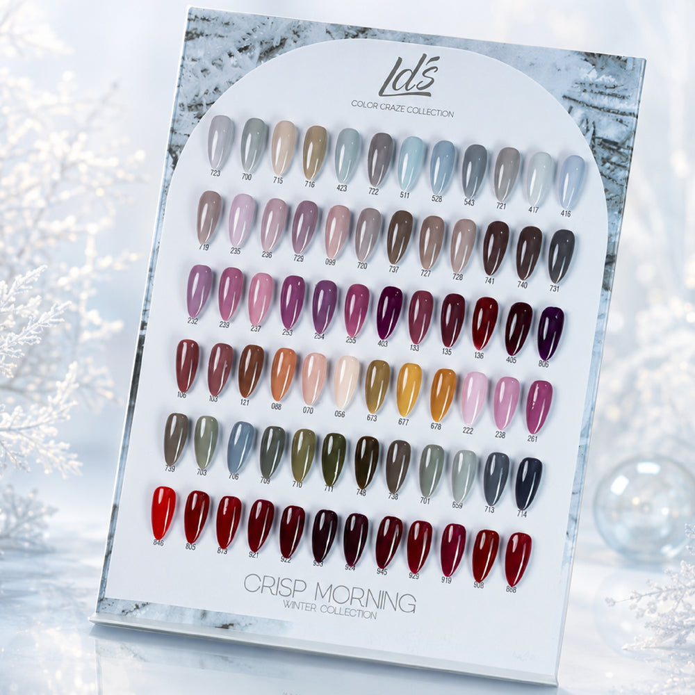 LDS Color Craze Winter Gel Nail Polish - Set 72 Color - 0.5oz