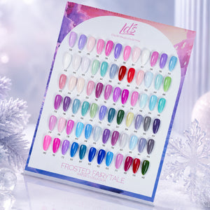 LDS Color Craze Winter 2 Frosted Fairytale Gel Nail Polish - Set 72 Color - 0.5oz