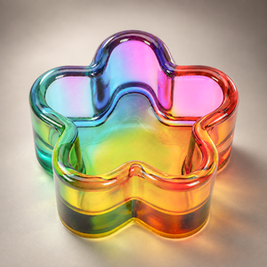 Glass Cup for Nail Liquid - Flower Dappen Dish