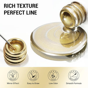 LDS Liner Art Gold Chrome