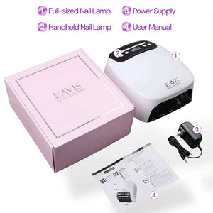 LAVIS 2-in-1 UV Nail Lamp - Universal Gel + Builder + Cat Eye Cure