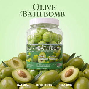 LAVIS Bath Bomb Jar - Choose Your Scent: Honey Pearl, Orange, Lavender, Mango, Rose, Jasmine, Mint & More