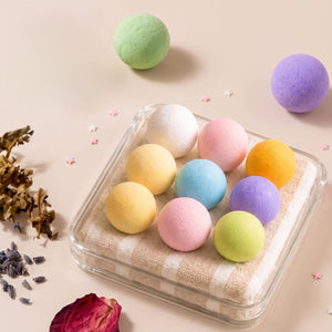 LAVIS Bath Bomb Jar - Choose Your Scent: Honey Pearl, Orange, Lavender, Mango, Rose, Jasmine, Mint & More