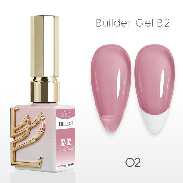 LAVIS Builder Gel In The Bottle (Ver 3) - B2 - 02 Orchid Fever - Gel Polish 0.5oz - DTK Nail Supply