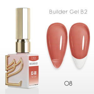 LAVIS Builder Gel In The Bottle (Ver 3) - B2 - 08 Two Lips - Gel Polish 0.5oz - DTK Nail Supply