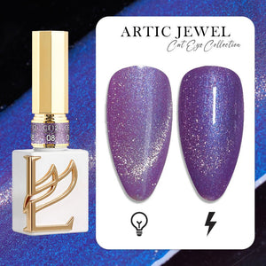 LAVIS 9D Cat Eyes CE12 - Set 12 (Ver1) - Gel Polish 0.5 oz - Artic Jewel Collection