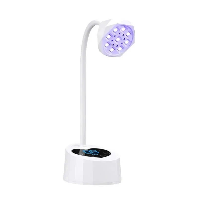 LAVIS Perfect Shape Kit Soft Gel Tips Coffin, Square, Almond Medium + Set 4 Base Top Gels + FREE LAVIS Mini UV LED Standing Nail Lamp 27W