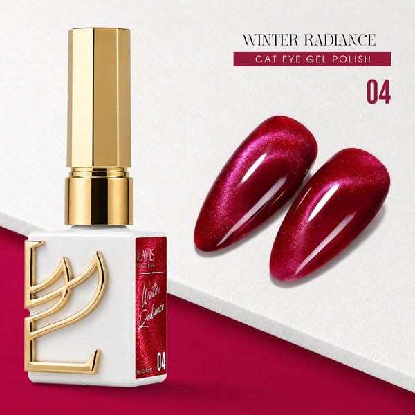 LAVIS Cat Eye - Set 12 Colors - Gel Polish 0.5 oz - Winter Radiance Collection
