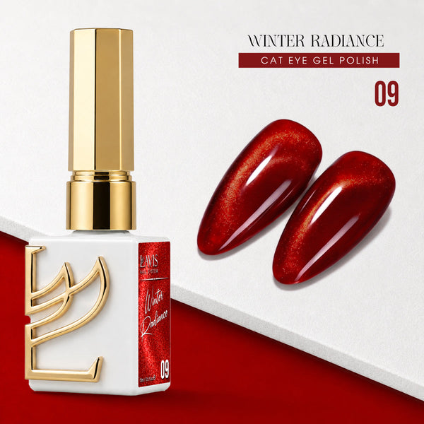 LAVIS Cat Eye - Set 12 Colors - Gel Polish 0.5 oz - Winter Radiance Collection