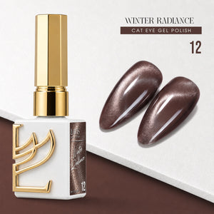 LAVIS Cat Eye - Set 12 Colors - Gel Polish 0.5 oz - Winter Radiance Collection