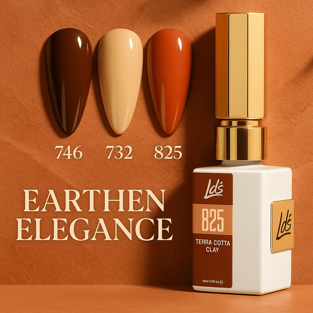 LDS Color Craze Gel Nail Polish - Set 3 Colors - Coffee Toffee Set - DTK Nail Supply