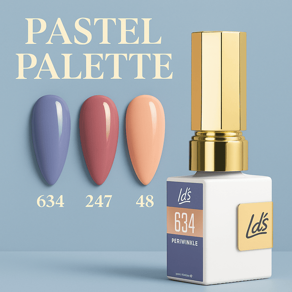 LDS Color Craze Gel Nail Polish - Set 3 Colors - Soft Trio - DTK Nail Supply