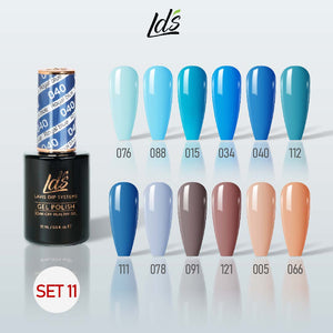 LDS Gel Color Set 11 (12 Colors) | Creative Studio & Accent Gel Polish Collection