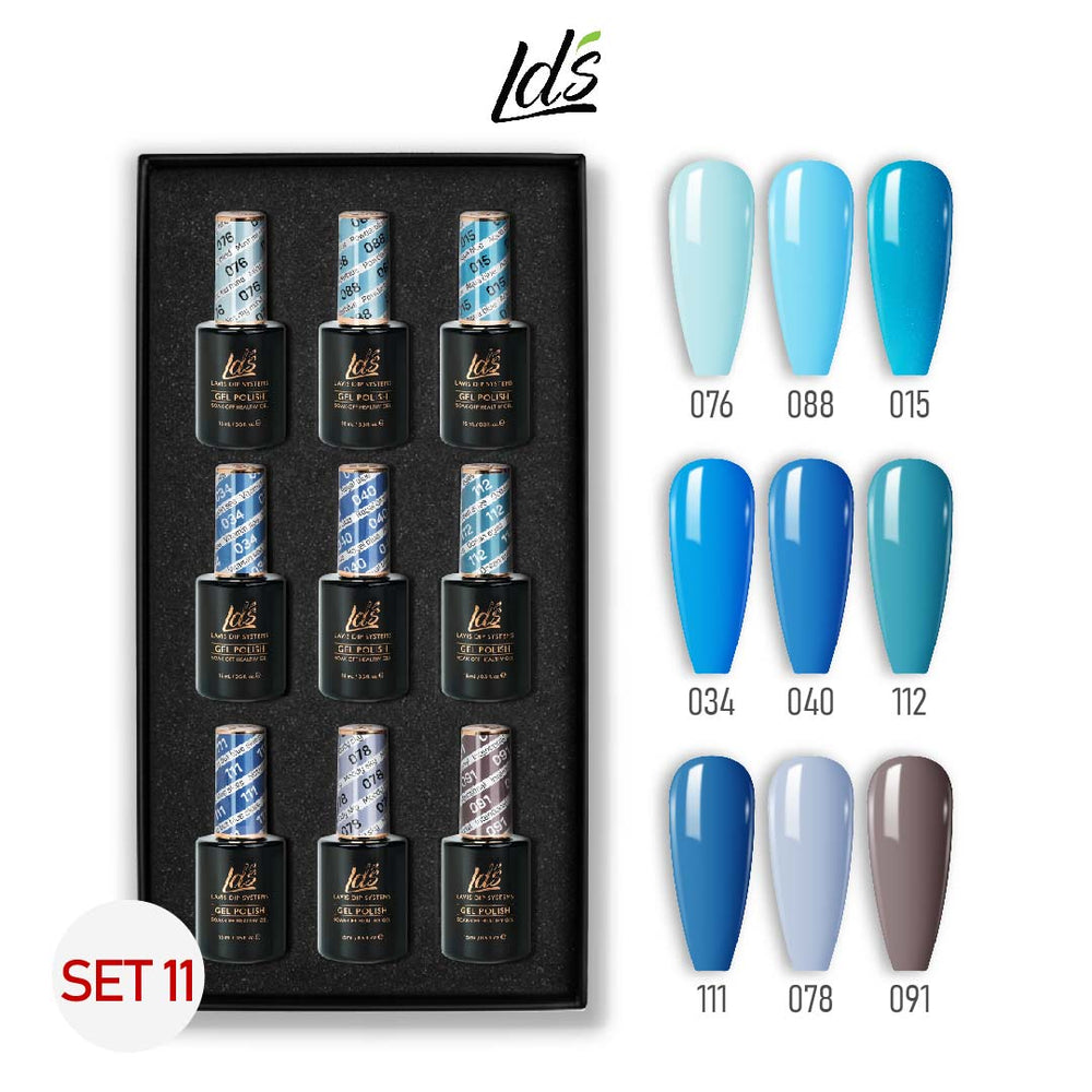 LDS Gel Color Set 11 - 9 Color Nude & Pink Professional Gel Polish Set