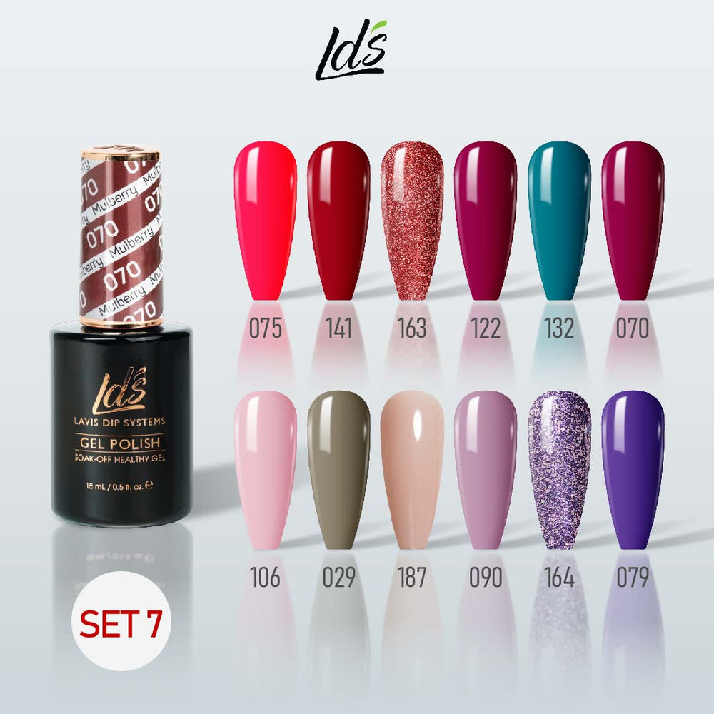 LDS Gel Color Set 7 (12 Colors) | Trend - Forward Neutrals & Accent Gel Collection