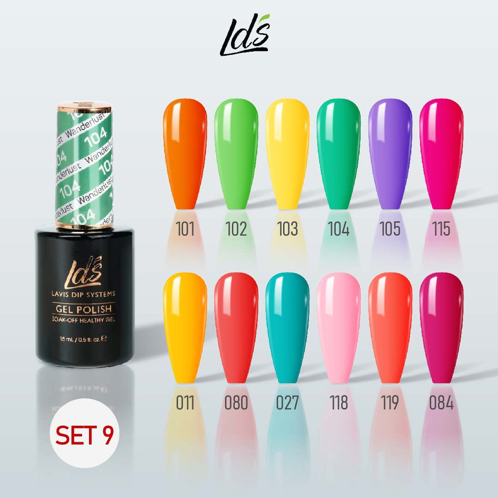 LDS Gel Color Set 9 (12 Colors) | Balanced Core & Versatile Gel Polish Collection