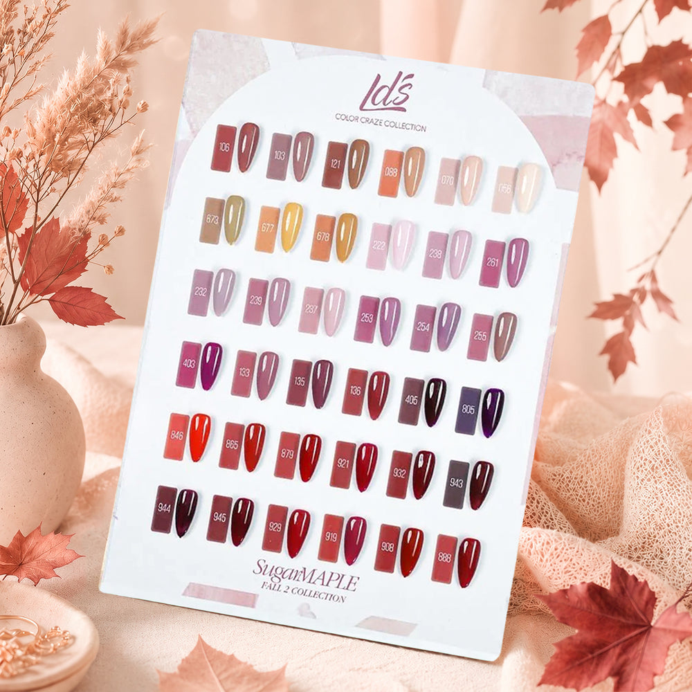 LDS Set 36 Colors - Gel Polish 0.5oz - Sugar Maple Collection